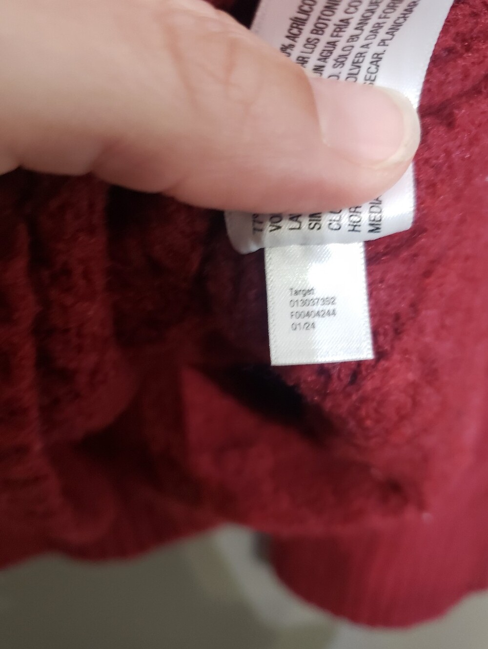 Universal Thread Womens Sweater Cardigan Burgundy Size Large - Picture 5 of 7
